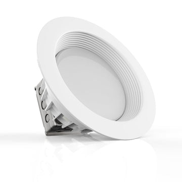8 Inch LED Recessed Lighting with Built-In Junction Box, Round, 30W, 2250LM, Dimmable, Baffle Trim, Ceiling Mount Light