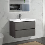 Artland Floating / Wall Mounted Bathroom Vanity With Acrylic Sink