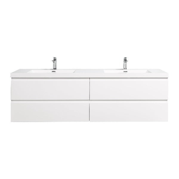 Artland Floating / Wall Mounted Bathroom Vanity With Acrylic Sink