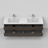 Artland Floating / Wall Mounted Bathroom Vanity With Acrylic Sink