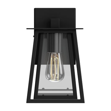 Matte Black Finish Wall Sconce Fixture, UL Listed for Damp Location, E26 Socket Wall Lamp