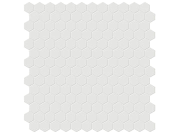 1 In Hexagon Vintage Grey Soho Matte Glazed Porcelain Mosaic