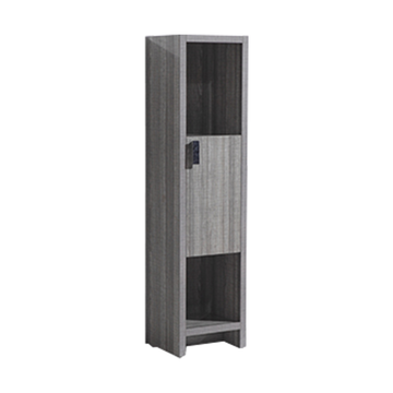 Liyan Elegant Modern Freestanding Bathroom Linen Side Cabinet With Doors & Open Shelves Storage