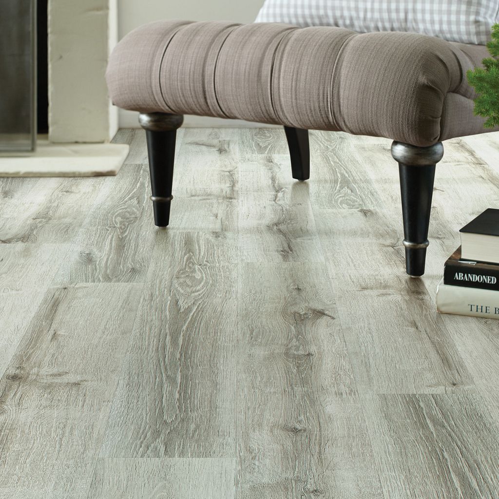 Shaw Floorte Pro Anvil Plus 2032V-01023, Beach Oak Float/Glue Down SPC Vinyl Floor Tiles, 7" x 48" x 4.4mm Thickenss (27.73SQ FT/ CTN)