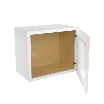 Elegant White - Single Door Wall Cabinet | 18"W x 15"H x 12"D