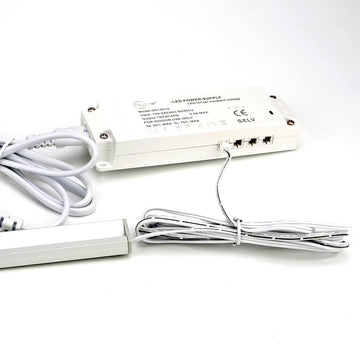 Spliter Box and Driver for 2411 and 2109 LED Linear Light constant voltage plastic driver / 110V-220V /24W/ 6 channels with dupont terminal output