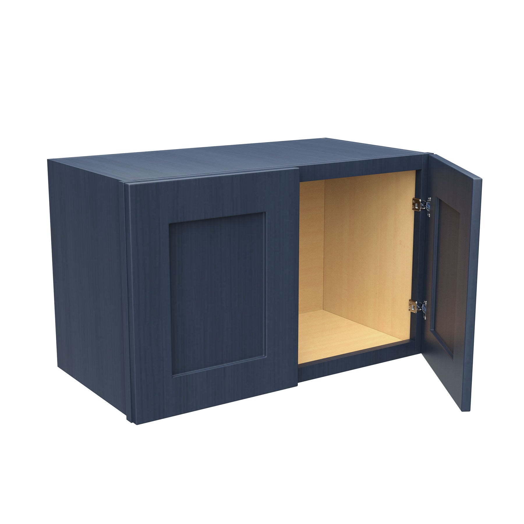 Double Door Wall Cabinet | Elegant Ocean Blue | 24W x 15H x 12D