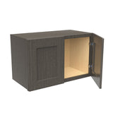 RTA - Elegant Smoky Grey - 12"-15" High Wall Cabinet | 24"W x 15"H x 12"D