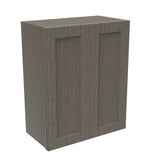 RTA - Elegant Smoky Grey - 30" High Double Door Wall Cabinet | 24"W x 30"H x 12"D