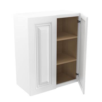 RTA - Park Avenue White - 30" High Double Door Wall Cabinet | 24"W x 30"H x 12"D