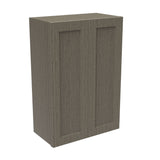 RTA - Elegant Smoky Grey - 36" High Double Door Wall Cabinet | 24"W x 36"H x 12"D