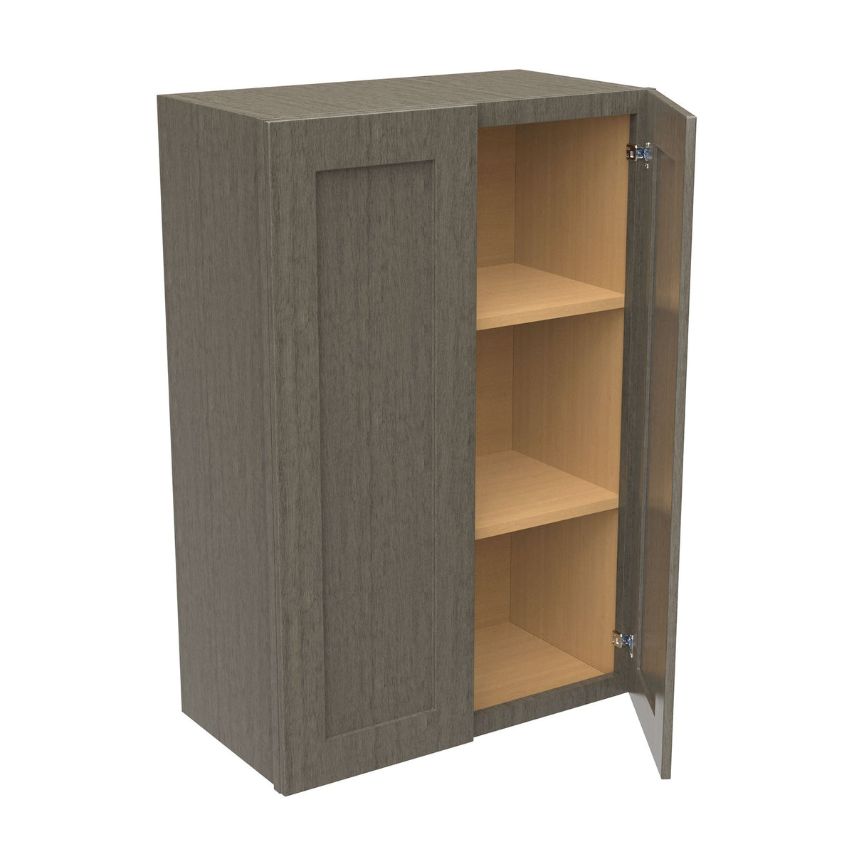 RTA - Elegant Smoky Grey - 36" High Double Door Wall Cabinet | 24"W x 36"H x 12"D
