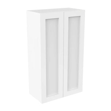 Wall Kitchen Cabinet - 24W x 42H x 12D - Aria White Shaker