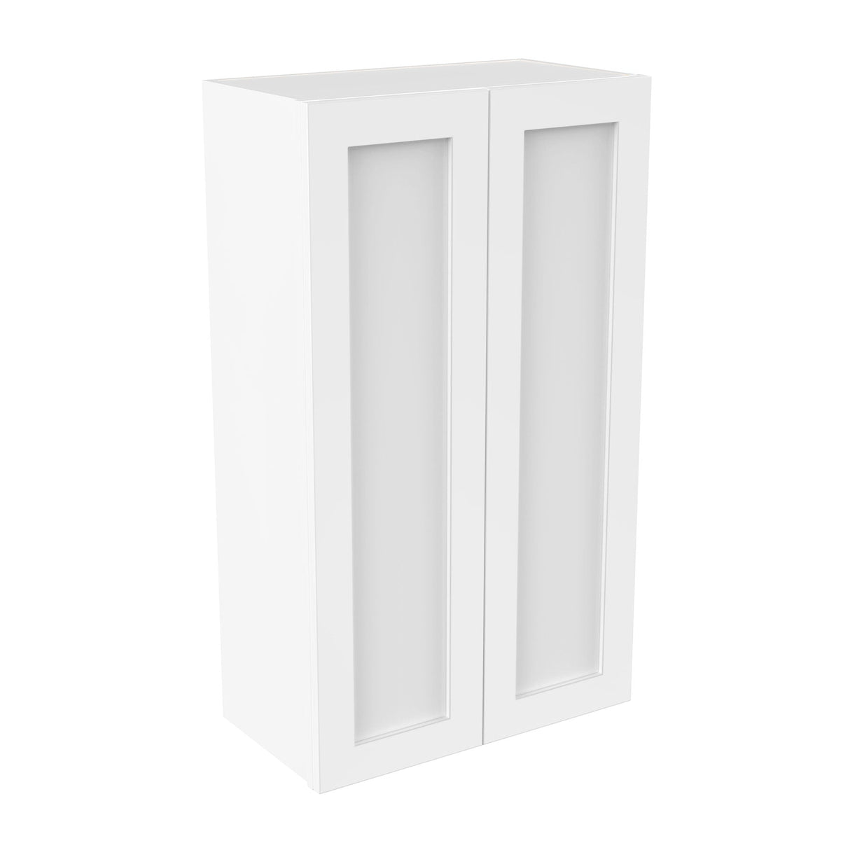 RTA - Elegant White - 42" High Double Door Wall Cabinet | 24"W x 42"H x 12"D