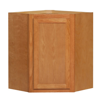 30 inch High Angle Wall Cabinet - Chadwood Shaker - 24 Inch W x 30 Inch H x 12 Inch D