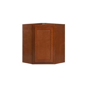 30 inch High Angle Wall Cabinet - Glenwood Shaker - 24 Inch W x 30 Inch H x 12 Inch D