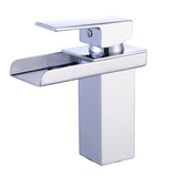 Single-Handle Faucet - Single Hole Deck Mount Bathroom Sink Faucet with 304 Hoses