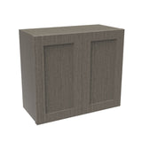 RTA - Elegant Smoky Grey - 24" High Wall Cabinet | 27"W x 24"H x 12"D