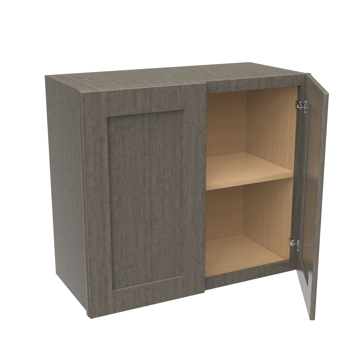 RTA - Elegant Smoky Grey - 24" High Wall Cabinet | 27"W x 24"H x 12"D