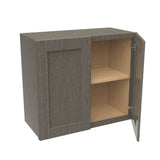 RTA - Elegant Smoky Grey - 24" High Wall Cabinet | 27"W x 24"H x 12"D