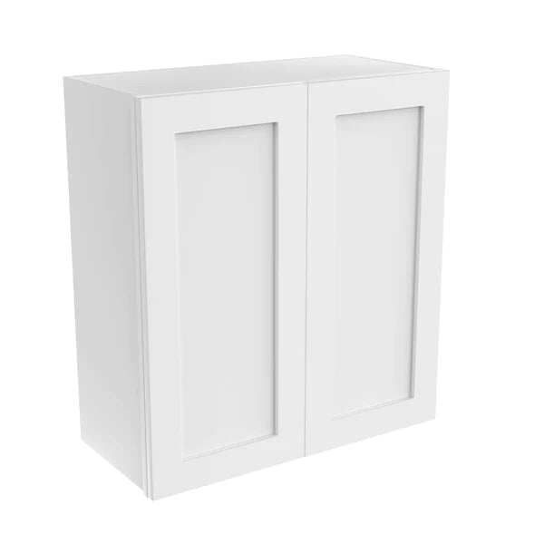 Wall Kitchen Cabinet - 27W x 30H x 12D - Aria White Shaker