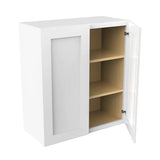 Wall Kitchen Cabinet - 27W x 30H x 12D - Aria White Shaker