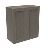 RTA - Elegant Smoky Grey - 30" High Double Door Wall Cabinet | 27"W x 30"H x 12"D