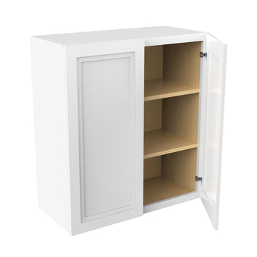 Fashion White - Double Door Wall Cabinet | 27"W x 30"H x 12"D