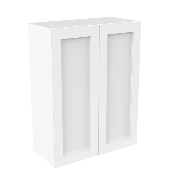 Wall Kitchen Cabinet - 27W x 36H x 12D - Aria White Shaker