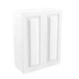 Park Avenue White - Double Door Wall Cabinet | 27"W x 36"H x 12"D