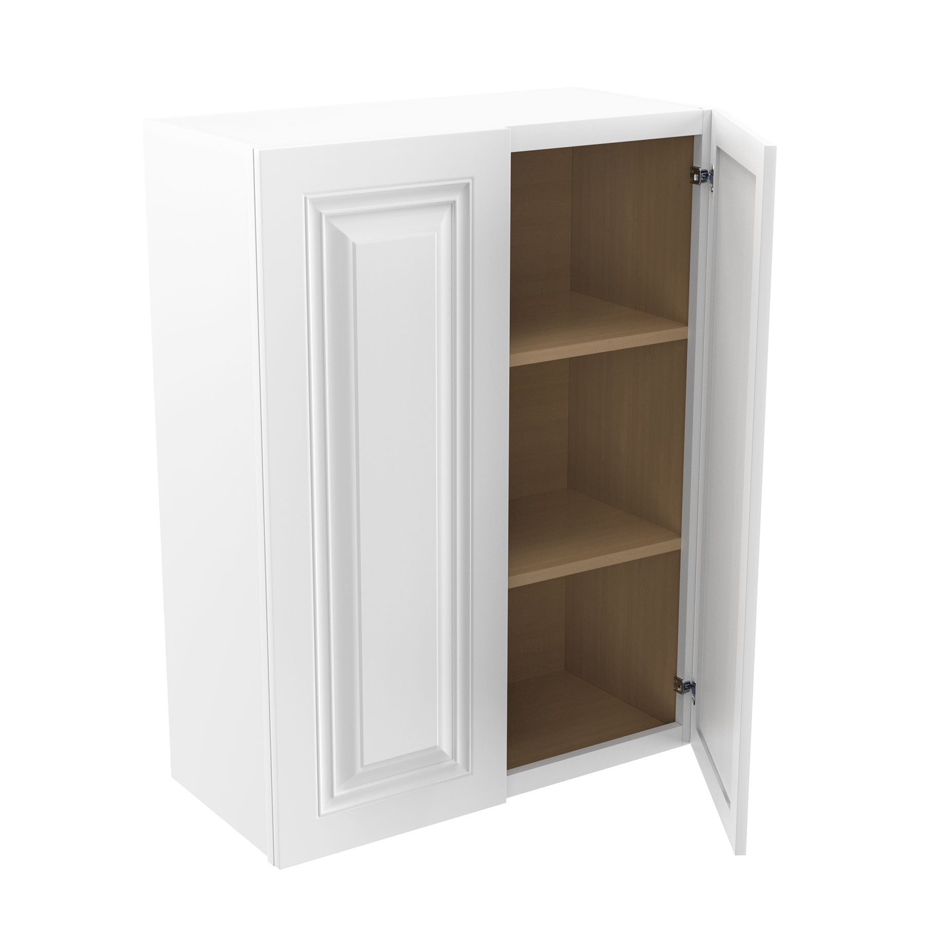 RTA - Park Avenue White - 36" High Double Door Wall Cabinet | 27"W x 36"H x 12"D