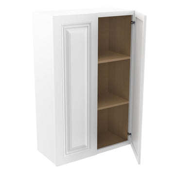 RTA - Park Avenue White - 42" High Double Door Wall Cabinet | 27"W x 42"H x 12"D