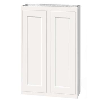 36 inch Wall Cabinets - Dwhite Shaker - 27 Inch W x 36 Inch H x 12 Inch D