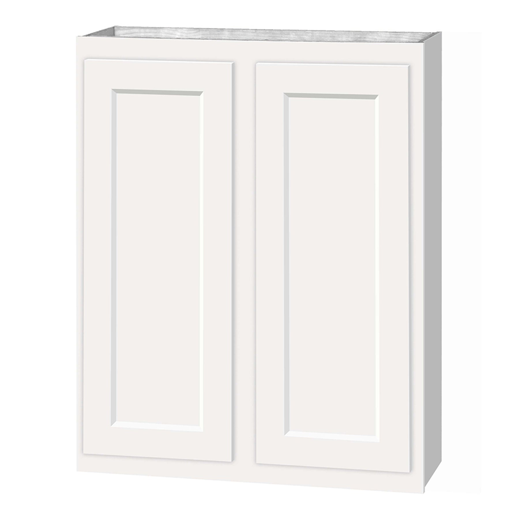30 inch Wall Cabinets - Dwhite Shaker - 27 Inch W x 30 Inch H x 12 Inch D