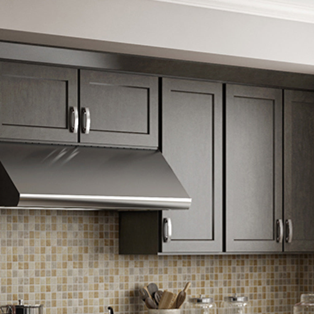 RTA Luxor Smoky Grey - 3 Door Vanity Base Cabinet | 36"W x 34.5"H x 21"D