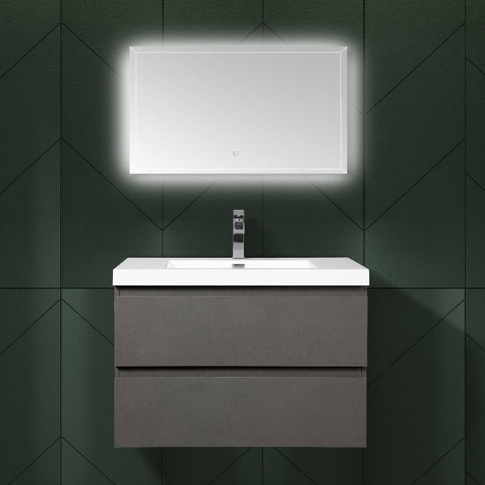 Artland Floating / Wall Mounted Bathroom Vanity With Acrylic Sink