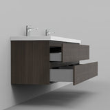 Artland Floating / Wall Mounted Bathroom Vanity With Acrylic Sink