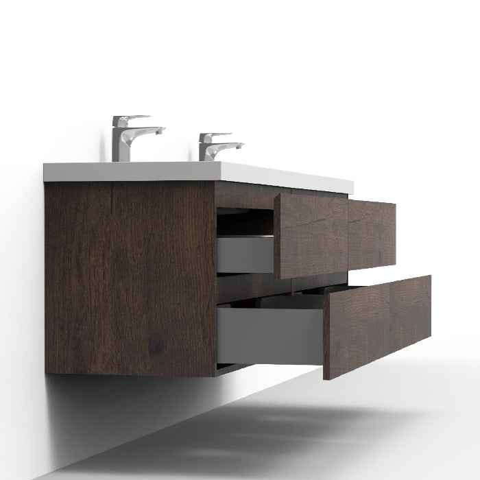 Artland Floating / Wall Mounted Bathroom Vanity With Acrylic Sink