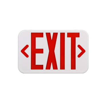 LED Emergency Light Exit Sign - 4W - Red Large Size - UL Listed