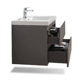 Artland Floating / Wall Mounted Bathroom Vanity With Acrylic Sink