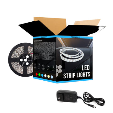 Outdoor LED Tape Lights - 12V LED Flexible Strip Light - 378 Lumens/ft. with Power Supply (KIT)