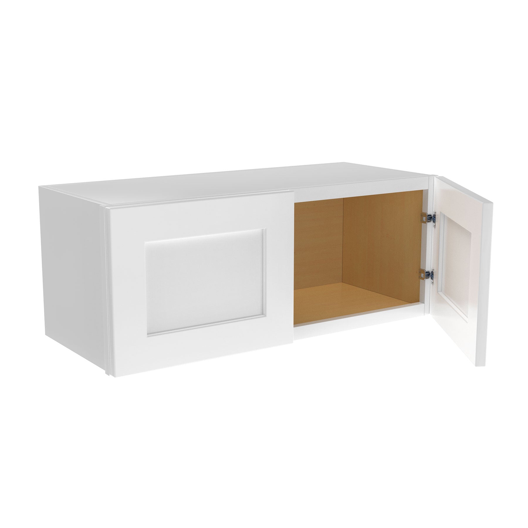 Elegant White - Double Door Wall Cabinet | 30"W x 12"H x 12"D