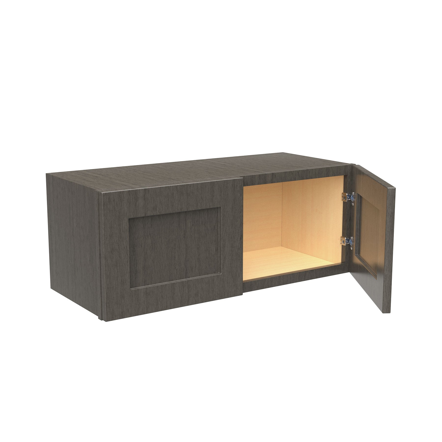 Elegant Smoky Grey - 24" Deep Wall Cabinet | 30"W x 12"H x 24"D