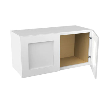 Wall Kitchen Cabinet - 30W x 15H x 12D - Aria White Shaker - RTA