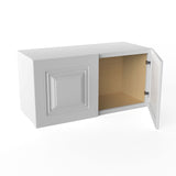 Park Avenue White - 12"-15" High Wall Cabinet | 30"W x 15"H x 12"D