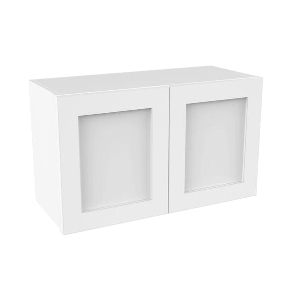 Refrigerator Cabinet - 30W x 18H x 24D - Aria White Shaker - RTA