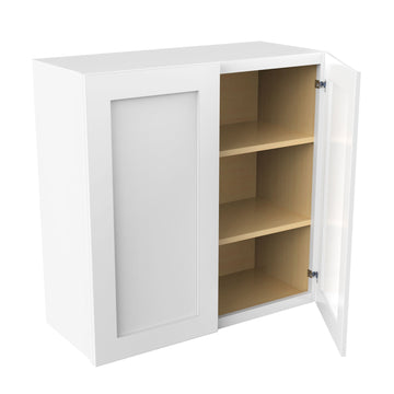 RTA - Elegant White - 30" High Double Door Wall Cabinet | 30"W x 30"H x 12"D