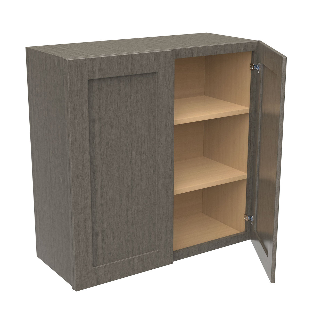 RTA - Elegant Smoky Grey - 30" High Double Door Wall Cabinet | 30"W x 30"H x 12"D