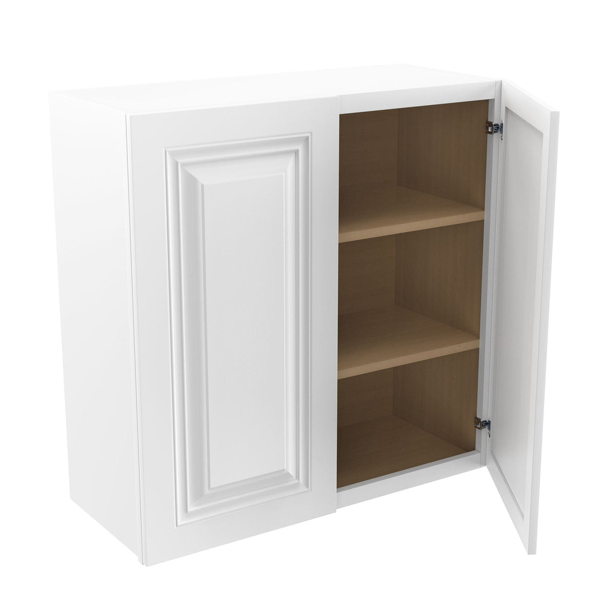 RTA - Park Avenue White - 30" High Double Door Wall Cabinet | 33"W x 30"H x 12"D