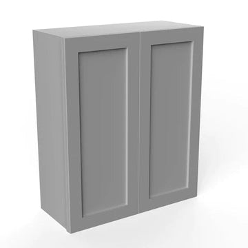 Wall Kitchen Cabinet - 30W x 36H x 12D - Grey Shaker Cabinet - RTA